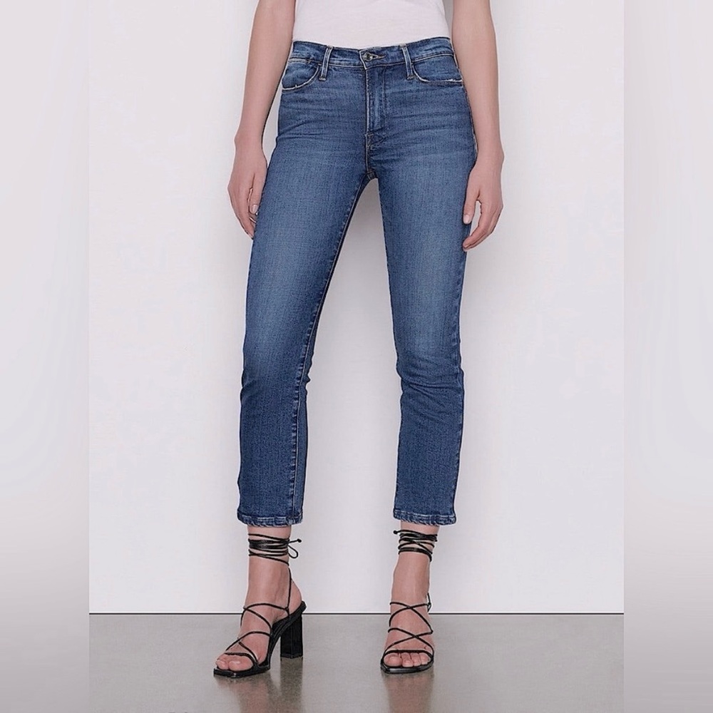 FRAME Le High Straight Denim Jeans in Earthbound Size 31